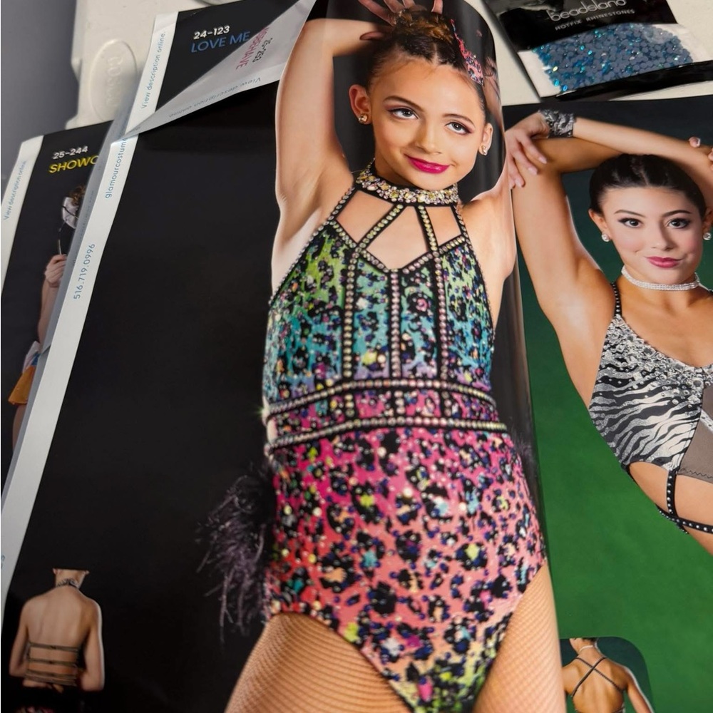 Multicolor Sequin Glamour Dance Costume - Size MC